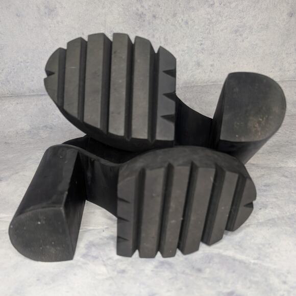 Jeffrey Campbell Adagio Suede Lace-Up Platform Heels in Black, Size 8.5 - Picture 9 of 11